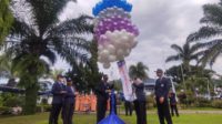 Pelepasan balon udara simbolis pembukaan rangkaian Dies Natalis Polinema ke-41. (rhd) - Rangkaian Dies Natalis ke-41, Usung Sinergisitas untuk Polinema Berkualitas