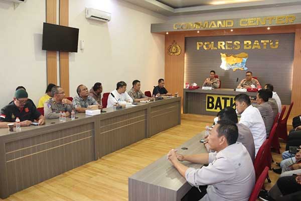 Giat Pra Operasi Pengamanan Ramadan di Polres Batu beberapa waktu lalu. (ist) - 200 Personel Polres Batu Siap Amankan Ramadan