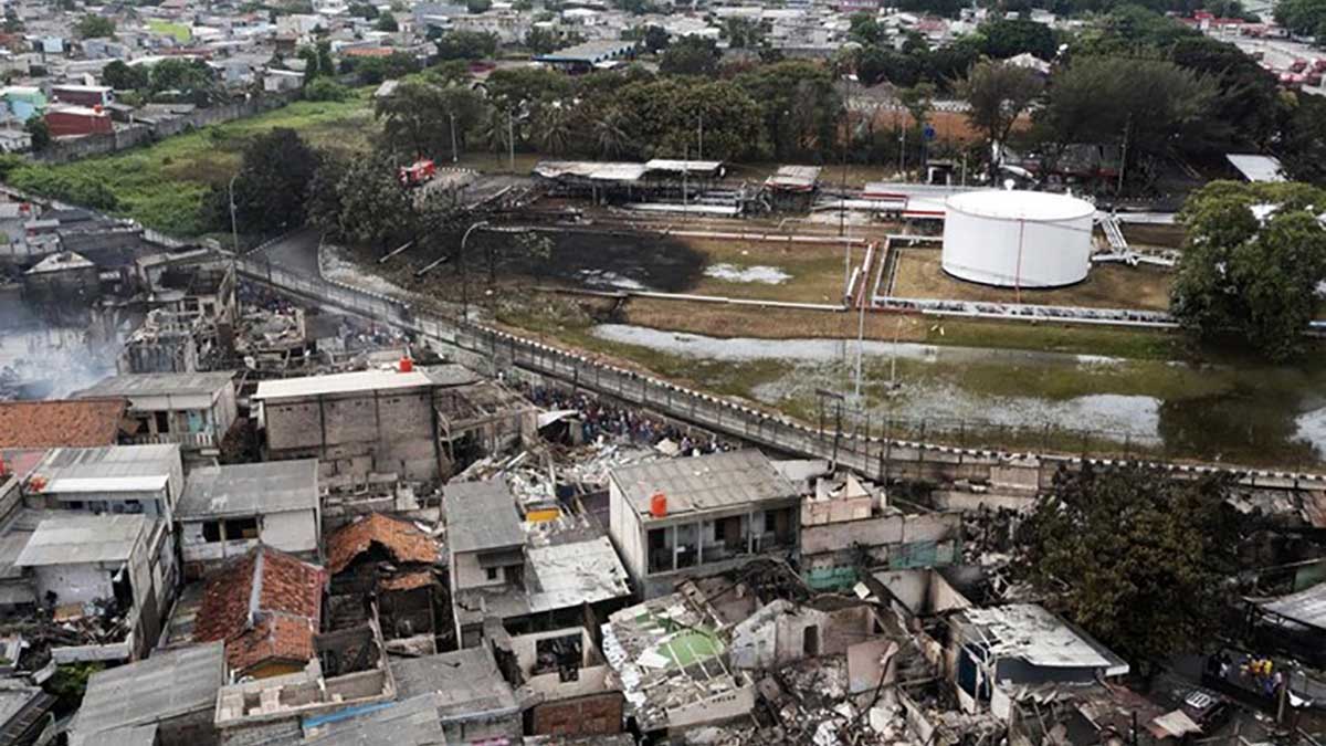 Kebakaran Depo Pertamina Plumpang. (ist) - Update Kebakaran Depo Pertamina Plumpang, 17 Tewas 51 Terluka