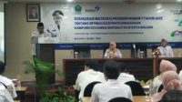 Sutiaji memberikan pengarahan dalam kegiatan optimalisasi Inpres No 3 Tahun 2022 di Hotel Savana. (ws7) - Optimalisasi Inpres Dalam Membangun Keluarga Berkualitas di Kota Malang