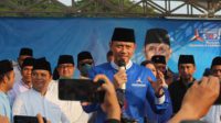 Agus Harimurti Yudhoyono saat mengunjungi kabupaten Pamekasan. (udi) - Kunjungi Pamekasan, AHY: Bersatu untuk Membangun Ekonomi Semakin Maju
