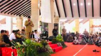 bupati malang sanusi saat memberikan sambutan