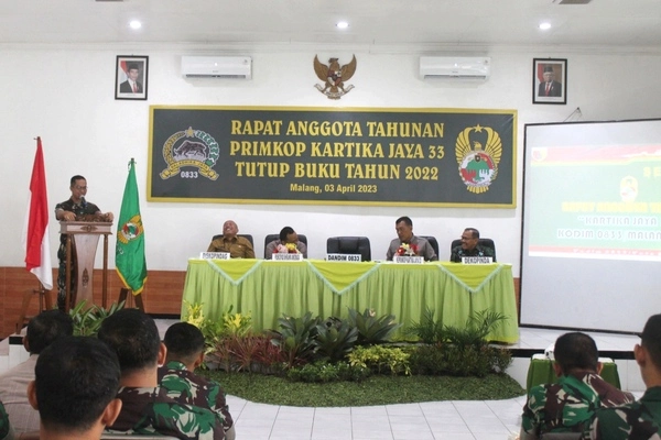 dandim 0833 pimpin rat primkop kartika jaya 33. (ist) - Dandim 0833 Pimpin RAT Primkop Kartika Jaya 33 Tutup Buku 2022