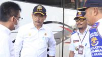 Direktur Jenderal Perhubungan Darat, Hendro Sugiatno saat melihat kondisi Terminal Arjosari. (jup) - Dirjen Hubdat Menilai Terminal Arjosari Sudah Tidak Layak
