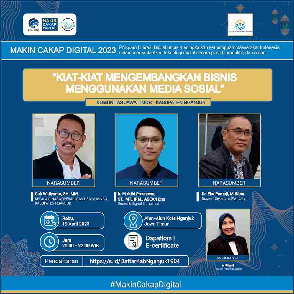 diskusi literasi digital kemenkominfo kiat kiat mengembangkan bisnis menggunakan media sosial