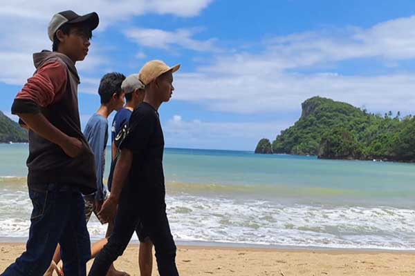 Pantai Wedi Awu, Kecamatan Tirtoyudo, Kabupaten Malang. (ist) - Tempat Wisata di Kabupaten Malang Masih menjadi Favorit Pengunjung