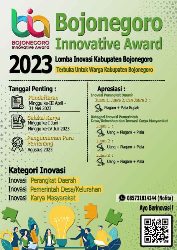 pemkab gelar bojonegoro innovative award