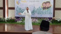 Penampilan salah satu peserta Lomba Pildacil, Ramadan Fiesta Pemkot Batu di Graha Pancasila. (dik) - Final Pildacil dan Lomba Adzan Warnai Ramadan Fiesta di Balai Kota Among Tani