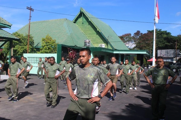 personel kodim 0833 senam skj. (ist) - Jaga Kebugaran, Personel Kodim 0833 Senam SKJ
