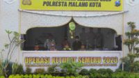personel gabungan berjaga di pos pam operasi ketupat 2023 ok
