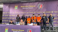 Tersangka kasus status WA polisi bawa pulang barbuk. (ist) - Kasus Status WA Polisi Bawa Pulang Barang Bukti, 3 Tersangka Diamankan