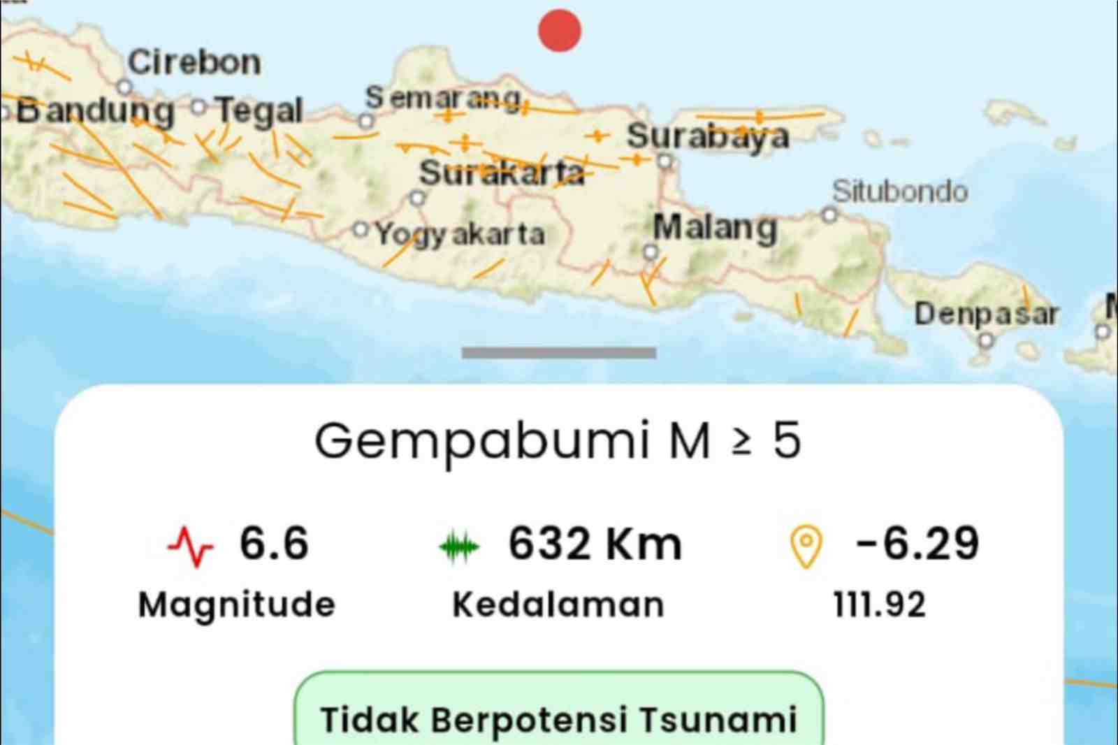 pusat gempa