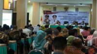 Bupati Sanusi saat memberikan sambutan pembukaan penyusunan rancangan RKPD 2024. (wul) - Infrastruktur Menjadi Fokus Utama RKPD Kabupaten Malang 2024