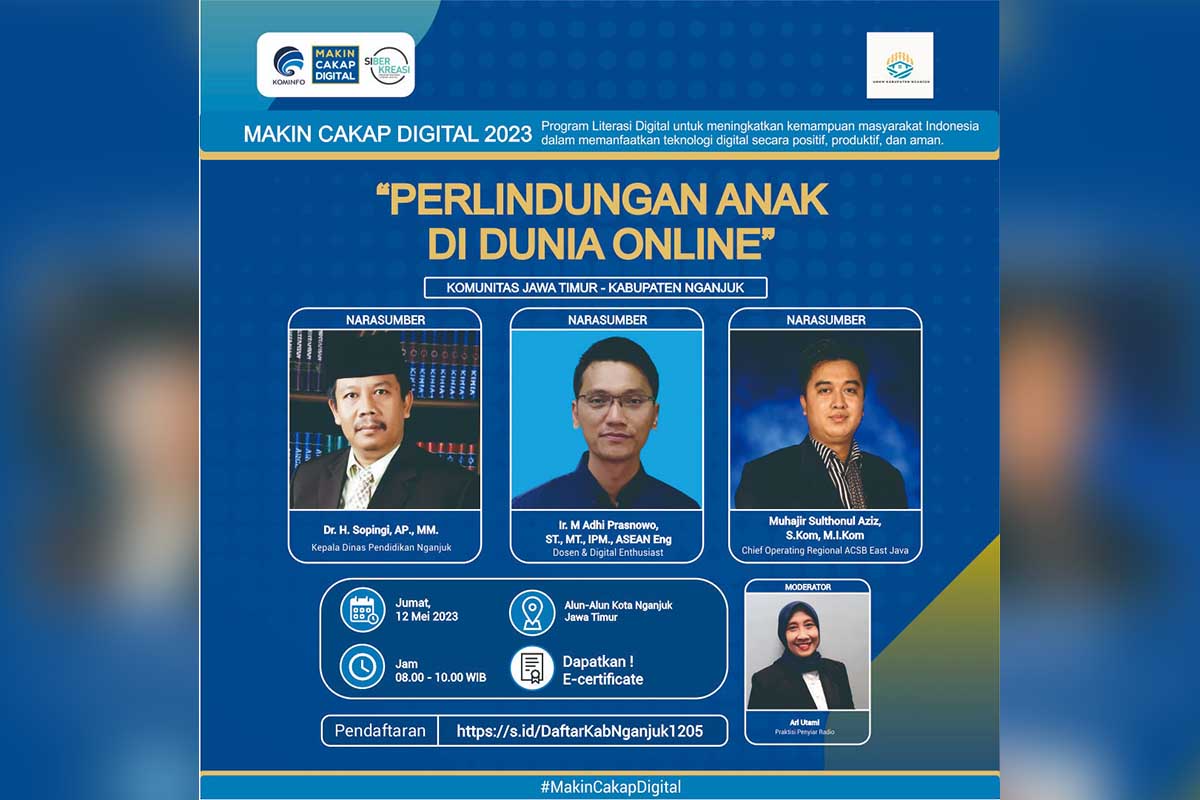 Diskusi Offline 'Perlindungan Anak di Dunia Online'. (ist) - Esok, Diskusi Offline Perlindungan Anak Dunia Online di Alun-alun Nganjuk