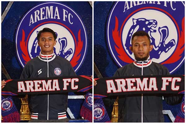 Dua pemain baru Arema FC. (ist) - Arema FC Kembali Merekrut Dua Pemain Baru