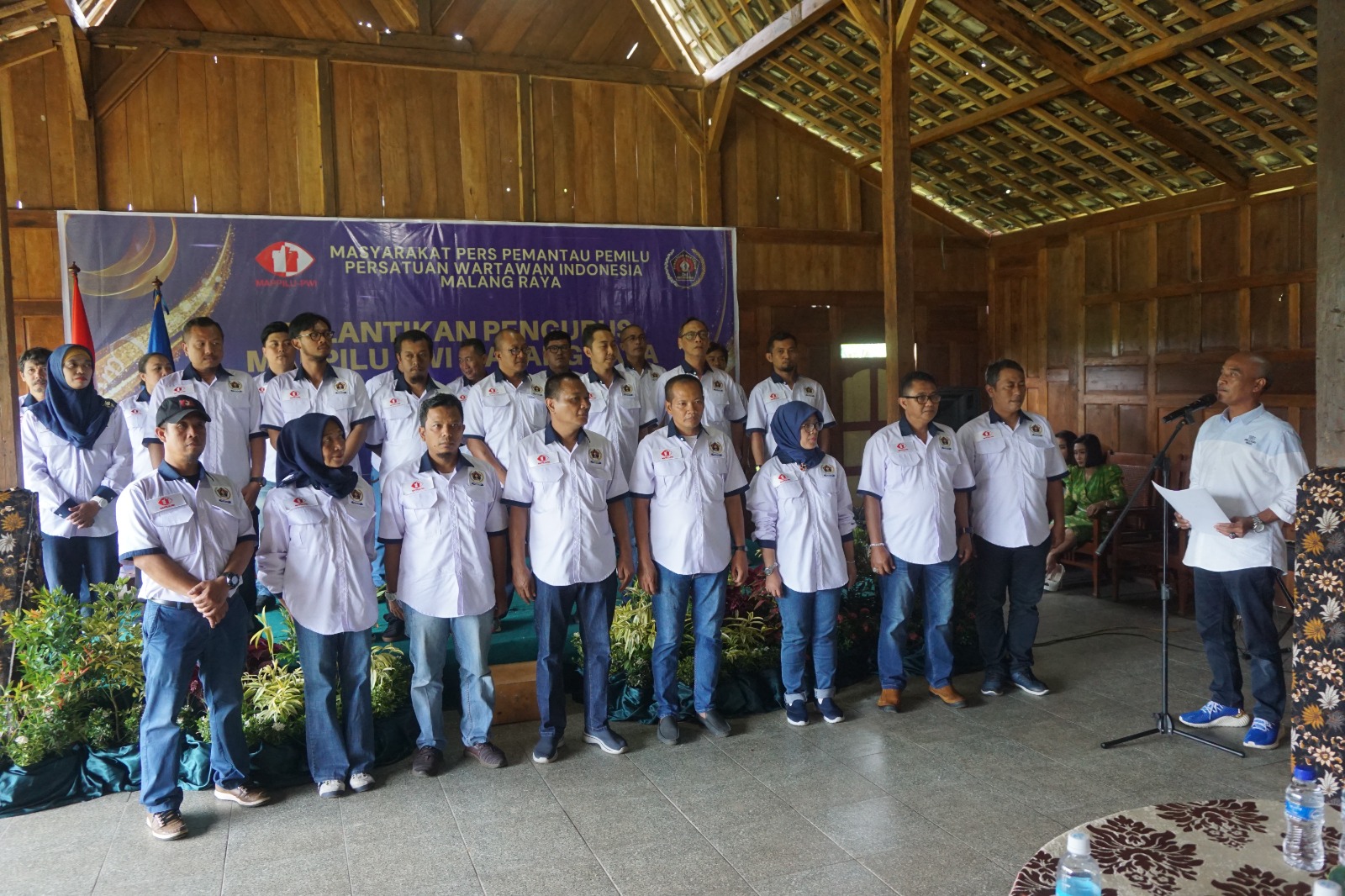 Para pengurus MAPPILU PWI Malang Raya yang dilantik dan dikukuhkan. (ist)