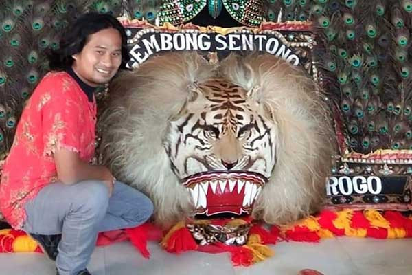 Ketua Dewan Kesenian Kota Batu, yang juga seniman Reyog. (ist) - Dewan Kesenian Kota Batu Bakal Menggelar Mbatu Art Dance Culture Festival 2