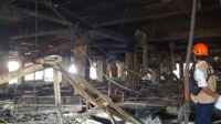 Kondisi lantai dua Mal Malang Plasa pasca kebakaran. (jup) - Pihak Perbankan Permudah Pedagang Malang Plasa dalam Hal Permodalan
