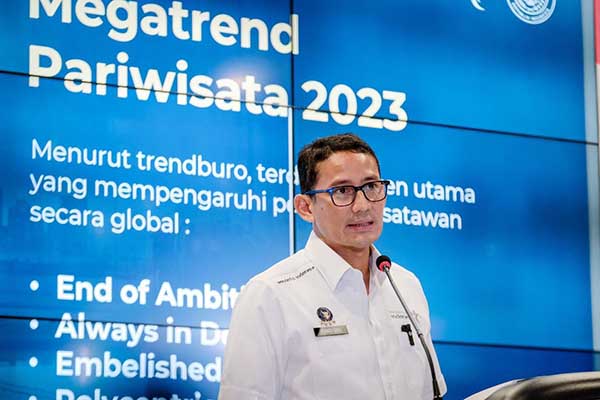 Menparekraf Sandiaga Uno. (ist) - Tiket Coldplay Sold Out, Sandiaga Uno Usahakan Konser Ditambah 1 hari