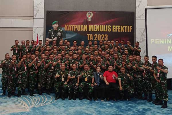 Para peserta Katpuan Menulis Efektif. (ist) - Sterad Bekali Prajurit Jajaran Kodam V/Brw Katpuan Menulis Efektif