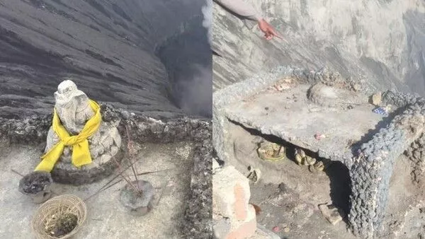 patung ganesha yang hilang di gunung bromo. (ist) - Polisi Pastikan Patung Ganesha Jatuh ke Kawah Bromo, Bukan Dicuri