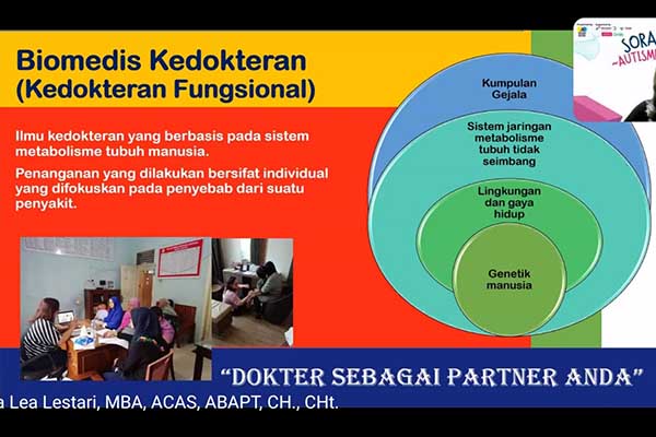 Pemaparan materi Biomedis Dunia Autism Spectrum Disorder. (rhd) - Begini Tahapan Awal Penanganan Biomedis Anak Autism Spectrum Disorder