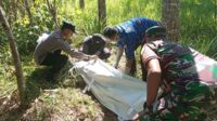 Proses evakuasi korban yang belakangan diketahui bernama Hartawan. (ist) - Sesosok Mayat Ditemukan Warga Saat Mencari Kayu Bakar