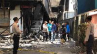 proses identifikasi oleh tim labfor polda jatim di gedung malang plaza 11zon