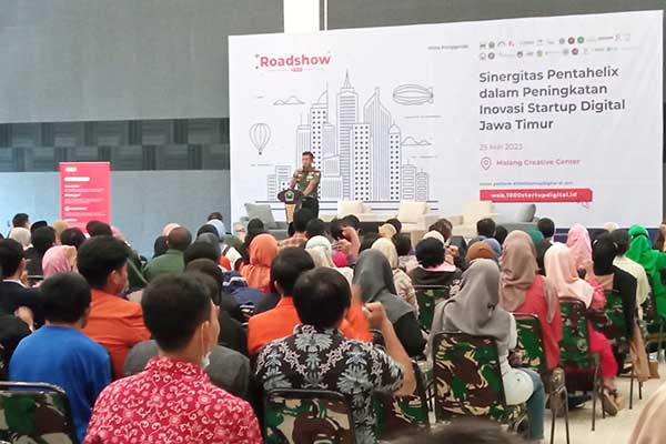 Suasana Roadshow 1.000 Startup Digital untuk Hub 9 di Auditorium Lantai 7 MCC Kota Malang. (jup) - Kemenkominfo Apresiasi Ekraf Kota Malang, Tunjuk Tuan Rumah 1.000 Startup Digital