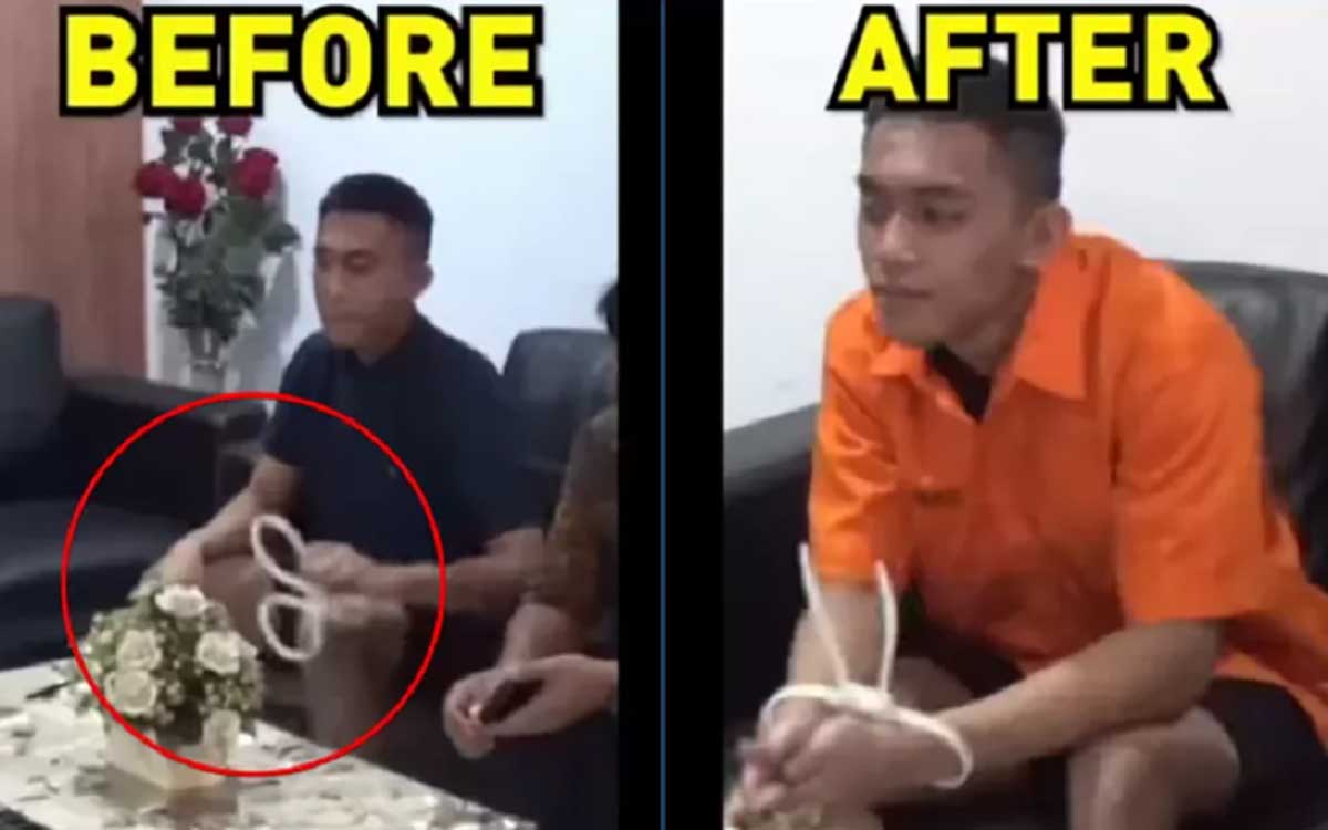 Video Mario Dandy lepas kabel ties sendiri. (ist) - Polda Metro Jaya Pastikan Video Mario Dandy Lepas Kabel Ties Sendiri Hasil Editan