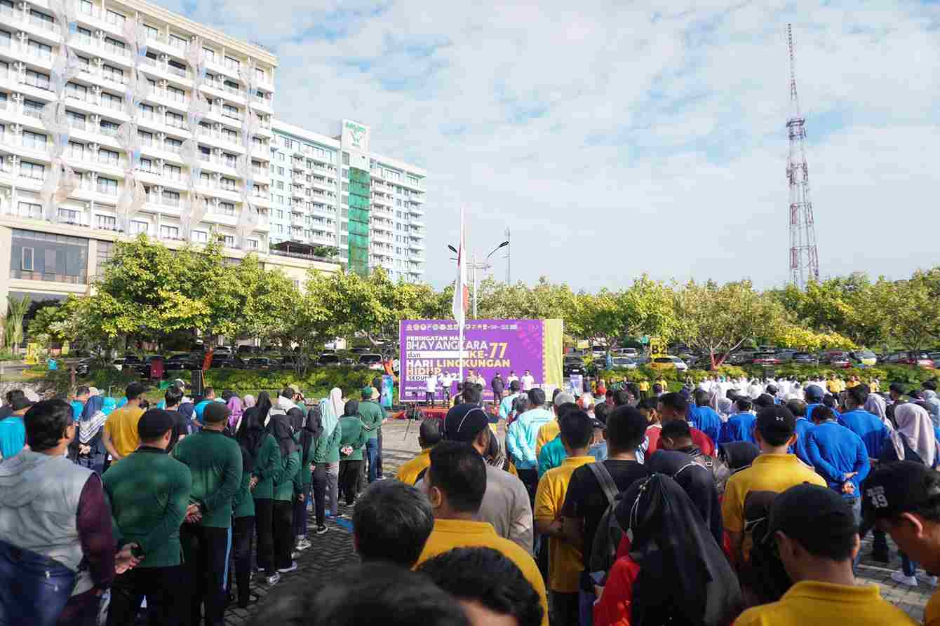 apel pagi sebelum memulai kegiatan bersih sungai serentak ist 11zon