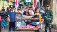 babinsa dan bhabinkamtibmas sinergi amankan gerak jalan sehat smpn 9 ist 11zon