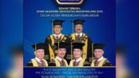 Empat Guru Besar FMIPA dan FIS yang dikukuhkan UM. (ist) - UM Kukuhkan Empat Guru Besar FMIPA dan FIS