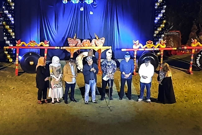 Sambutan anggota DPRD Batu yang hadir  di acara Launching Kota Batu Menari, Batu Culture Festival 2023. (dik)