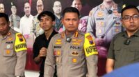 Kapolresta Malang Kota, Kombes Pol Budi Hermanto, saat menjawab pertanyaan awak media. (wul) - Polresta Makota Kerahkan Tim Pemburu Empat Pelaku Pembunuhan Krisnael Murri