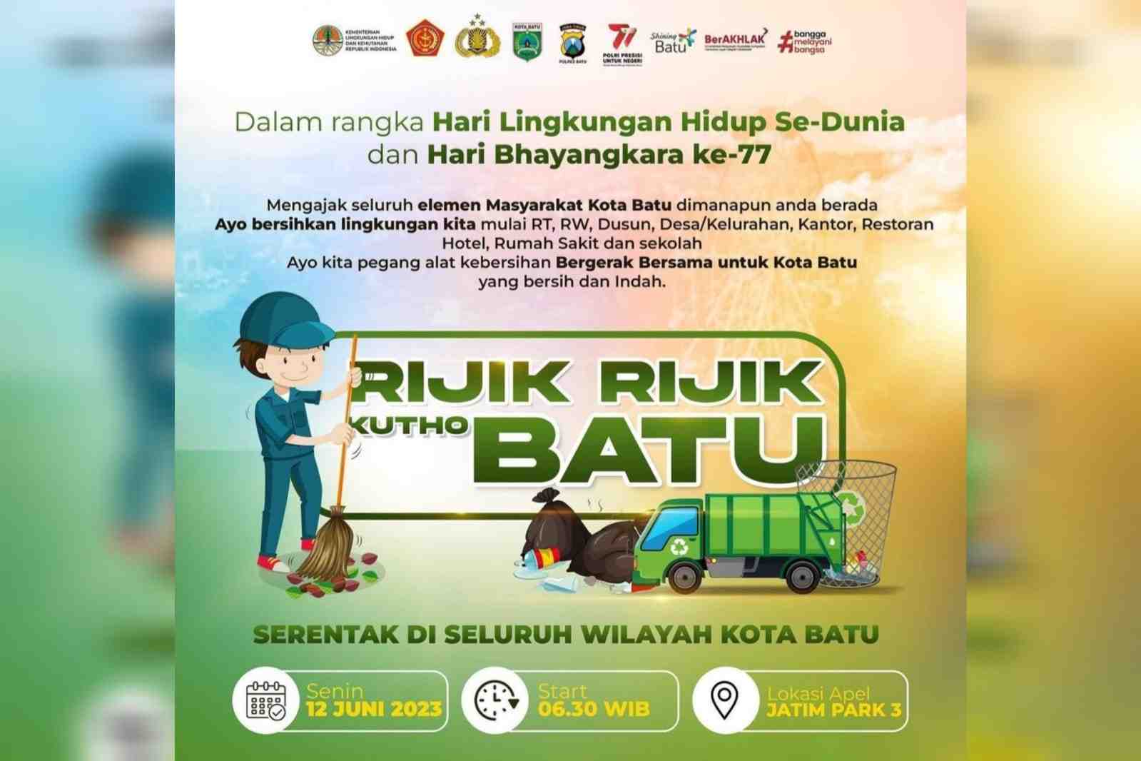 kegiatan rijik rijik kutho batu yang digelar dlh batu ist 11zon