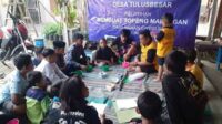Kegiatan membuat Topeng Malangan dari bahan gypsum. (ist) - Lestarikan Tradisi, Desa Tulusbesar Gelar Pelatihan Membuat Topeng Gypsum