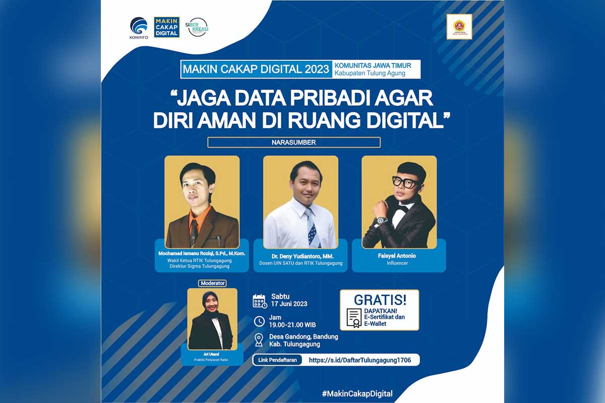 Kemenkominfo ajak "Jaga Data Pribadi Agar Diri Aman di Ruang Digital”. (ist) - Kemenkominfo Ajak Jaga Data Pribadi Agar Diri Aman di Ruang Digital