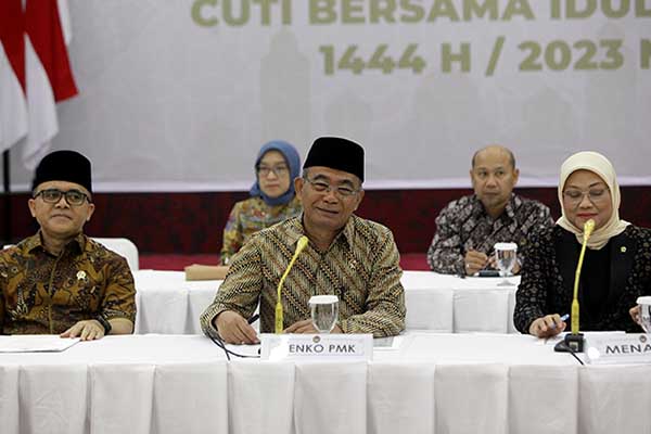Konferensi pers cuti bersama Iduladha. (ist) - Menaker: Cuti Bersama Iduladha Pilihan, Potong Jatah Cuti Tahunan