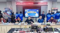 Konferensi pers tersangka narkoba UNM. (ist) - Update Kasus Brankas Narkoba di UNM: Tersangka Bertambah dan Punya Peran Sendiri