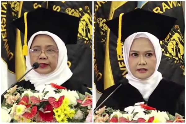 Prof Sri Rahayu dan Prof Fitri Utaminingrum. (rhd) - UB Kukuhkan Prof Sri Rahayu dan Prof Fitri Utaminingrum