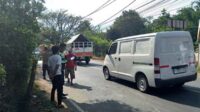 TKP kejadian. (ist) - Salip Truk Gandeng, Warga Kepanjen Tewas Terserempet