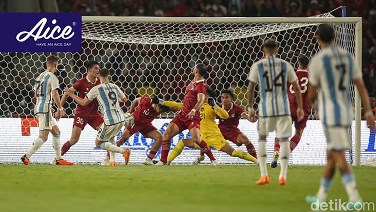Timnas Indonesia vs timnas Argentina. (ist) - Luar Biasa! Indonesia Hanya Kalah 2-0 dari Argentina