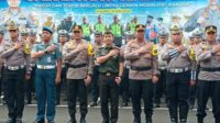 Apel Operasi Patuh Semeru 2023 di Polresta Malang Kota. (SERU.co.id/jup) - Operasi Patuh Semeru 2023, Polisi Mulai Razia Lalin Selama Dua Pekan Kedepan
