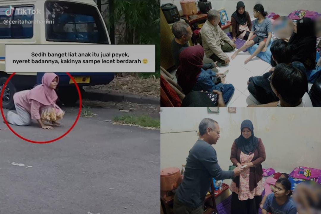 asisten pemerintahan dan kesejahteraan rakyat erna purnawati bersama diskominfo m fikser mendatangi rumah keluarga cyntya