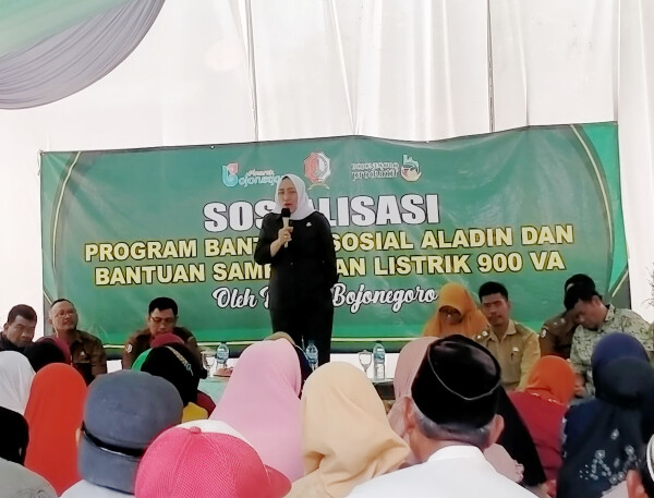 bupati bojonegoro hadiri sosialisasi program bansos aladin