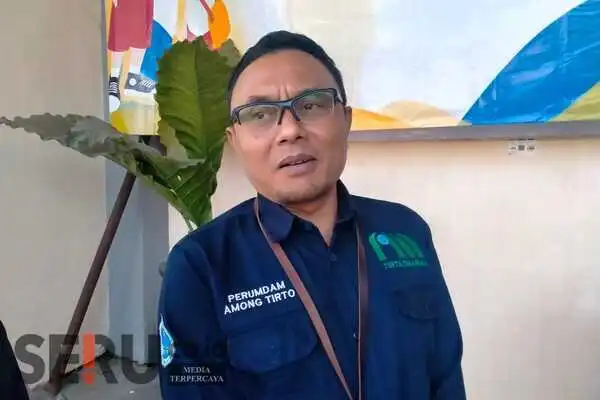 Direktur Perumdam Among Tani, Sunaedi. (Seru.co.id/dik) - Tandon ASI, Cara Perumdam Among Tirto Kurangi Dampak Stunting di Batu