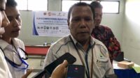 direktur utama perumda tirta kanjuruhan kabupaten malang, samsul hadi, seusai mengisi materi narasumber dalam kegiatan ukw pwi malang raya 11zon
