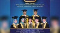 Kelima guru besar UM yang baru saja dikukuhkan. (ist) - UM Kembali Kukuhkan Lima Guru Besar