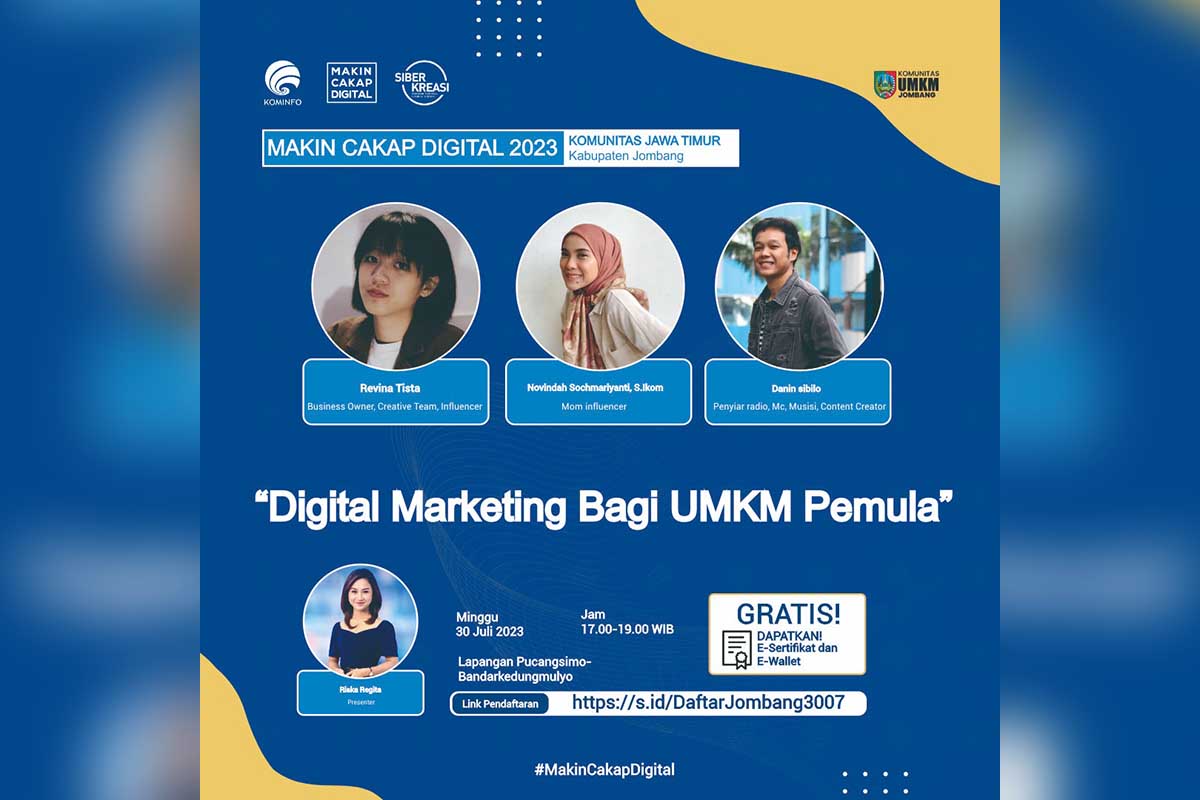 Kemenkominfo bahas 'Digital Marketing bagi UMKM Pemula' di Jombang. (ist) - Kemenkominfo Bahas Digital Marketing bagi UMKM Pemula di Jombang